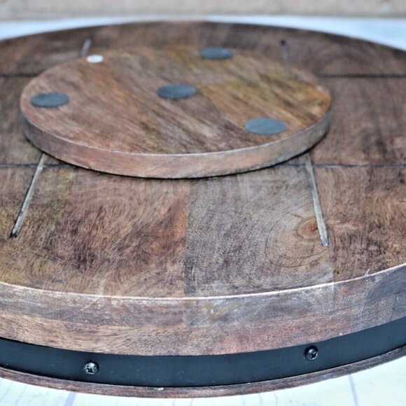 Mikasa Round Lazy Susan Serving Tray, 18-Inch, Mango Wood - Picture 16 of 16